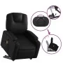 Black synthetic leather electric lifting massage chair by , Armchairs - Ref: Foro24-3204451, Price: 352,06 €, Discount: %