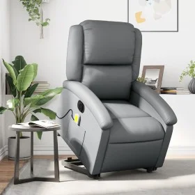 Elektrischer Massagesessel aus grauem Kunstleder von , Sessel - Ref: Foro24-3204250, Preis: 336,90 €, Rabatt: %