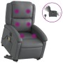 Sillón de masaje elevable eléctrico cuero sintético gris de , Sillones - Ref: Foro24-3204250, Precio: 317,30 €