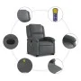 Sillón de masaje elevable eléctrico cuero sintético gris de , Sillones - Ref: Foro24-3204250, Precio: 336,63 €, Descuento: %