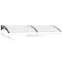 Marquesina para puerta PC negro 200x100 cm de vidaXL, Toldos - Ref: Foro24-45627, Precio: 73,43 €, Descuento: %