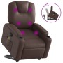 Brown Faux Leather Foot Massage Recliner by , Armchairs - Ref: Foro24-3204439, Price: 336,03 €, Discount: %