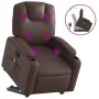 Sillón reclinable de masaje de pie de cuero sintético marrón de , Sillones - Ref: Foro24-3204439, Precio: 340,52 €, Descuento: %