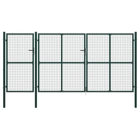 Grünes Gartentor aus Stahl 400x150 cm von vidaXL, Gartentore - Ref: Foro24-144313, Preis: 597,41 €, Rabatt: %