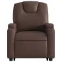 Sillón reclinable de masaje de pie de cuero sintético marrón de , Sillones - Ref: Foro24-3204439, Precio: 340,52 €, Descuento: %