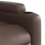Sillón reclinable de masaje de pie de cuero sintético marrón de , Sillones - Ref: Foro24-3204439, Precio: 340,52 €, Descuento: %