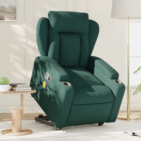 Dark Green Fabric Reclining Foot Massage Chair by , Armchairs - Ref: Foro24-3204500, Price: 321,64 €, Discount: %