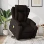 Sillón masaje eléctrico reclinable elevable tela marrón oscuro de , Sillones - Ref: Foro24-3204523, Precio: 393,48 €, Descuen...