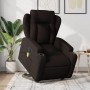 Sillón masaje eléctrico reclinable elevable tela marrón oscuro de , Sillones - Ref: Foro24-3204523, Precio: 336,67 €, Descuen...