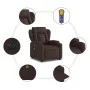 Elektrischer, verstellbarer Massagesessel aus dunkelbraunem Stoff von , Sessel - Ref: Foro24-3204523, Preis: 393,48 €, Rabatt: %