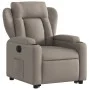 Electric lifting recliner chair in taupe gray fabric by , Armchairs - Ref: Foro24-3204514, Price: 375,08 €, Discount: %