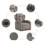 Electric lifting recliner chair in taupe gray fabric by , Armchairs - Ref: Foro24-3204514, Price: 375,08 €, Discount: %