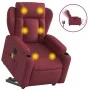 Sillón de masaje elevable eléctrico tela rojo tinto de , Sillones - Ref: Foro24-3204521, Precio: 389,51 €, Descuento: %