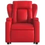 Red artificial leather lifting recliner by , Armchairs - Ref: Foro24-3204549, Price: 325,48 €, Discount: %