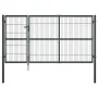 Garden fence gate with anthracite steel posts 350x140 cm by vidaXL, garden gates - Ref: Foro24-144401, Price: 478,46 €, Disco...
