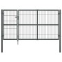 Gartenzauntor mit anthrazitfarbenen Stahlpfosten 350x140 cm von vidaXL, Gartentore - Ref: Foro24-144401, Preis: 460,28 €, Rab...