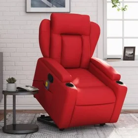 Red Artificial Leather Foot Massage Recliner by , Armchairs - Ref: Foro24-3204556, Price: 337,80 €, Discount: %