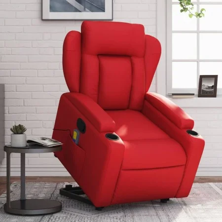 Roter Fußmassagesessel aus Kunstleder von , Sessel - Ref: Foro24-3204556, Preis: 337,69 €, Rabatt: %