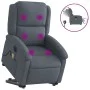 Dunkelgrauer, hochklappbarer Massagesessel aus Samt von , Sessel - Ref: Foro24-3204334, Preis: 376,56 €, Rabatt: %