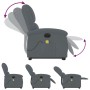 Dark gray velvet liftable reclining massage chair by , Armchairs - Ref: Foro24-3204334, Price: 351,73 €, Discount: %