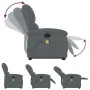 Dunkelgrauer, hochklappbarer Massagesessel aus Samt von , Sessel - Ref: Foro24-3204334, Preis: 376,56 €, Rabatt: %