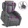 Gray Artificial Leather Foot Massage Recliner by , Armchairs - Ref: Foro24-3204554, Price: 316,66 €, Discount: %