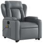 Gray Artificial Leather Foot Massage Recliner by , Armchairs - Ref: Foro24-3204554, Price: 316,66 €, Discount: %