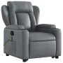 Sillón reclinable de masaje de pie cuero artificial gris de , Sillones - Ref: Foro24-3204554, Precio: 336,10 €, Descuento: %