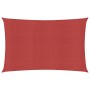 Toldo de vela HDPE rojo 160 g/m² 2,5x5 m