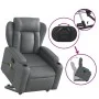 Sillón reclinable de masaje de pie cuero artificial gris de , Sillones - Ref: Foro24-3204554, Precio: 336,10 €, Descuento: %