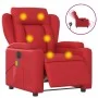 Sillón de masaje reclinable eléctrico de cuero artificial rojo de , Sillones - Ref: Foro24-3204542, Precio: 301,42 €, Descuen...