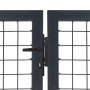 Garden fence gate with anthracite steel posts 350x140 cm by vidaXL, garden gates - Ref: Foro24-144401, Price: 459,29 €, Disco...