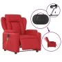 Sillón de masaje reclinable eléctrico de cuero artificial rojo de , Sillones - Ref: Foro24-3204542, Precio: 301,42 €, Descuen...