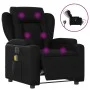 Sillón de masaje reclinable eléctrico cuero sintético negro de , Sillones - Ref: Foro24-3204537, Precio: 294,84 €, Descuento: %