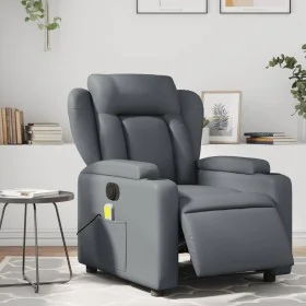 Grauer elektrisch verstellbarer Massagesessel aus Kunstleder von , Sessel - Ref: Foro24-3204540, Preis: 295,28 €, Rabatt: %