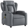Gray synthetic leather electric reclining massage chair by , Armchairs - Ref: Foro24-3204540, Price: 292,12 €, Discount: %