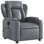 Gray synthetic leather electric reclining massage chair by , Armchairs - Ref: Foro24-3204540, Price: 288,79 €, Discount: %