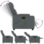 Gray synthetic leather electric reclining massage chair by , Armchairs - Ref: Foro24-3204540, Price: 292,12 €, Discount: %