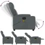 Gray synthetic leather electric reclining massage chair by , Armchairs - Ref: Foro24-3204540, Price: 288,79 €, Discount: %
