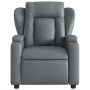Gray synthetic leather electric reclining massage chair by , Armchairs - Ref: Foro24-3204540, Price: 292,12 €, Discount: %