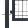 Garden fence gate with anthracite steel posts 350x140 cm by vidaXL, garden gates - Ref: Foro24-144401, Price: 478,46 €, Disco...