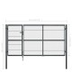 Gartenzauntor mit anthrazitfarbenen Stahlpfosten 350x140 cm von vidaXL, Gartentore - Ref: Foro24-144401, Preis: 460,28 €, Rab...