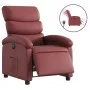 Sillón reclinable eléctrico de cuero sintético rojo tinto de , Sillones - Ref: Foro24-3204030, Precio: 248,76 €, Descuento: %