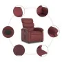 Sillón reclinable eléctrico de cuero sintético rojo tinto de , Sillones - Ref: Foro24-3204030, Precio: 248,76 €, Descuento: %