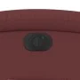 Sillón reclinable eléctrico de cuero sintético rojo tinto de , Sillones - Ref: Foro24-3204030, Precio: 248,76 €, Descuento: %