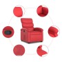 Red artificial leather lifting recliner by , Armchairs - Ref: Foro24-3204045, Price: 263,37 €, Discount: %