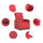 Red artificial leather lifting recliner by , Armchairs - Ref: Foro24-3204045, Price: 280,91 €, Discount: %
