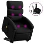 Black Artificial Leather Foot Massage Recliner by , Armchairs - Ref: Foro24-3204047, Price: 292,19 €, Discount: %