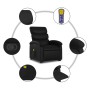 Schwarzer Fußmassagesessel aus Kunstleder von , Sessel - Ref: Foro24-3204047, Preis: 269,58 €, Rabatt: %