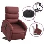 Sillón reclinable de masaje de pie cuero artificial rojo tinto de , Sillones - Ref: Foro24-3204051, Precio: 281,65 €, Descuen...